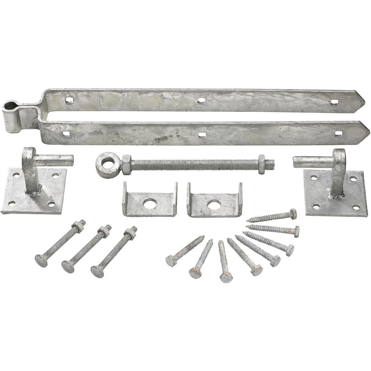 WOODEN FIELD GATE HINGE SET ON 4X4 PLATES