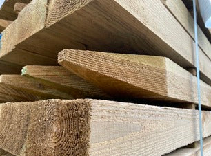125MM x 75MM SAWN POST POINTED UC4 KILN DRIED REDWOOD PRO POST 15 YR