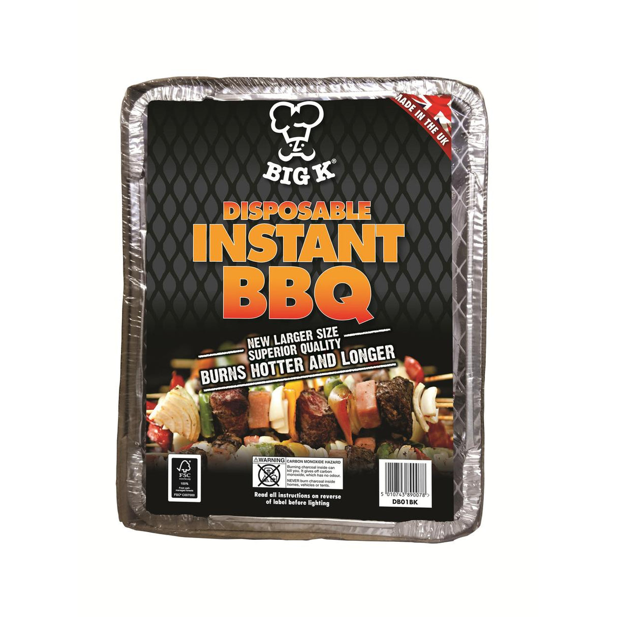 BIG K DISPOSABLE INSTANT BBQ