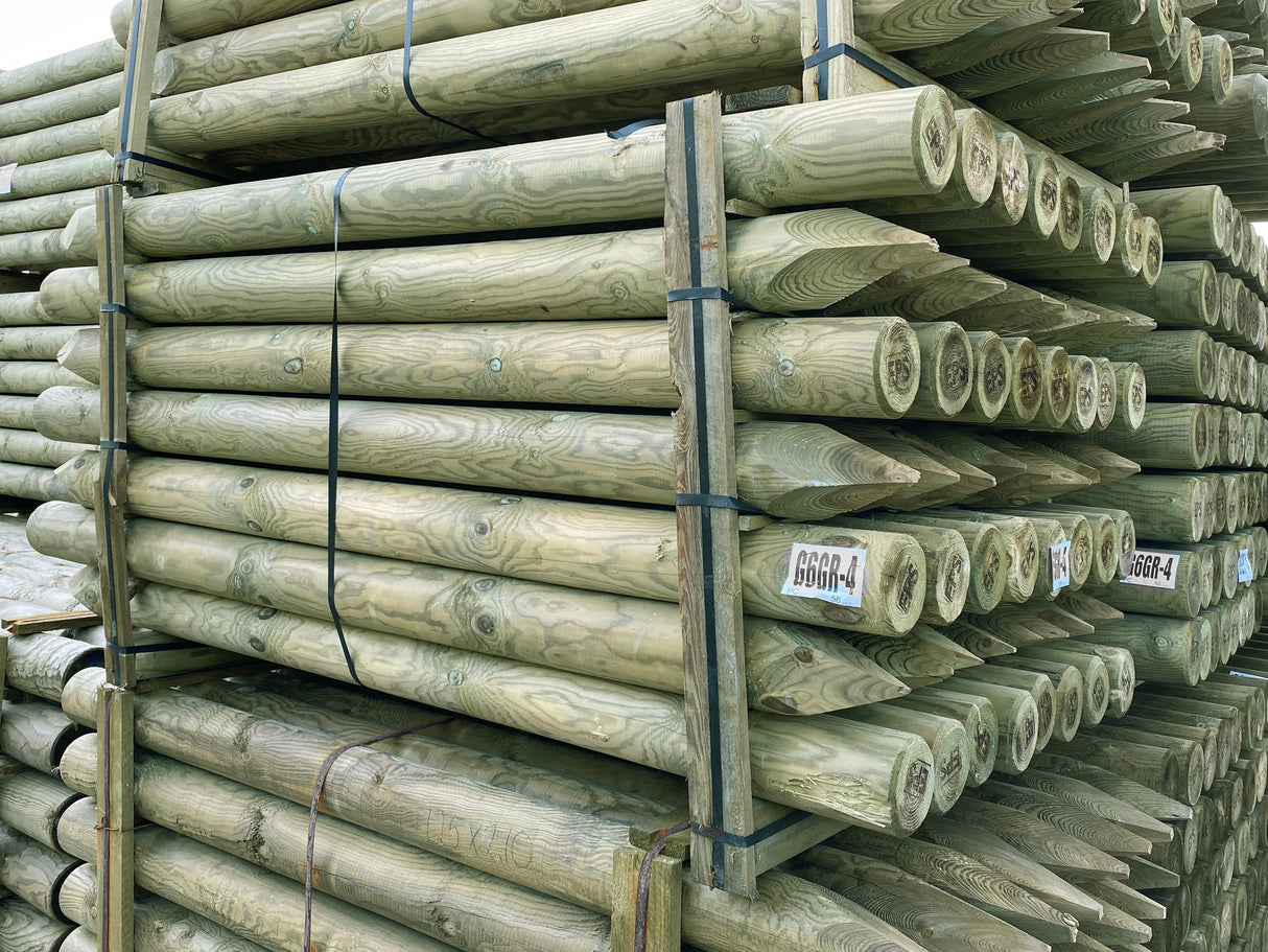 125MM MACHINED UC4 KILN DRIED REDWOOD STRAINER PRO POST 15 YR