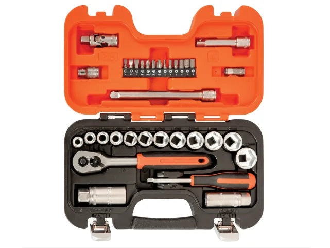 BAHCO SOCKET SET 1/4 & 3/8SD