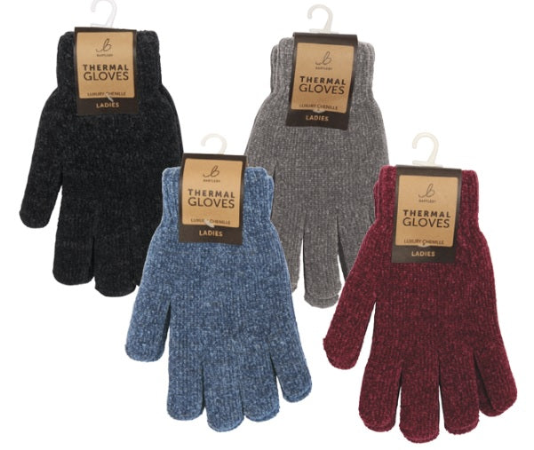 GLOVES - LADIES CHENILLE