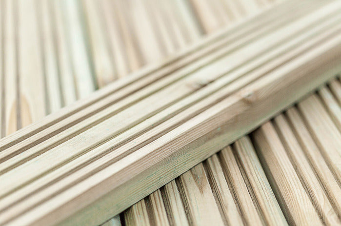 DECKING BOARDS 32MM X 145MM GREEN TREATED