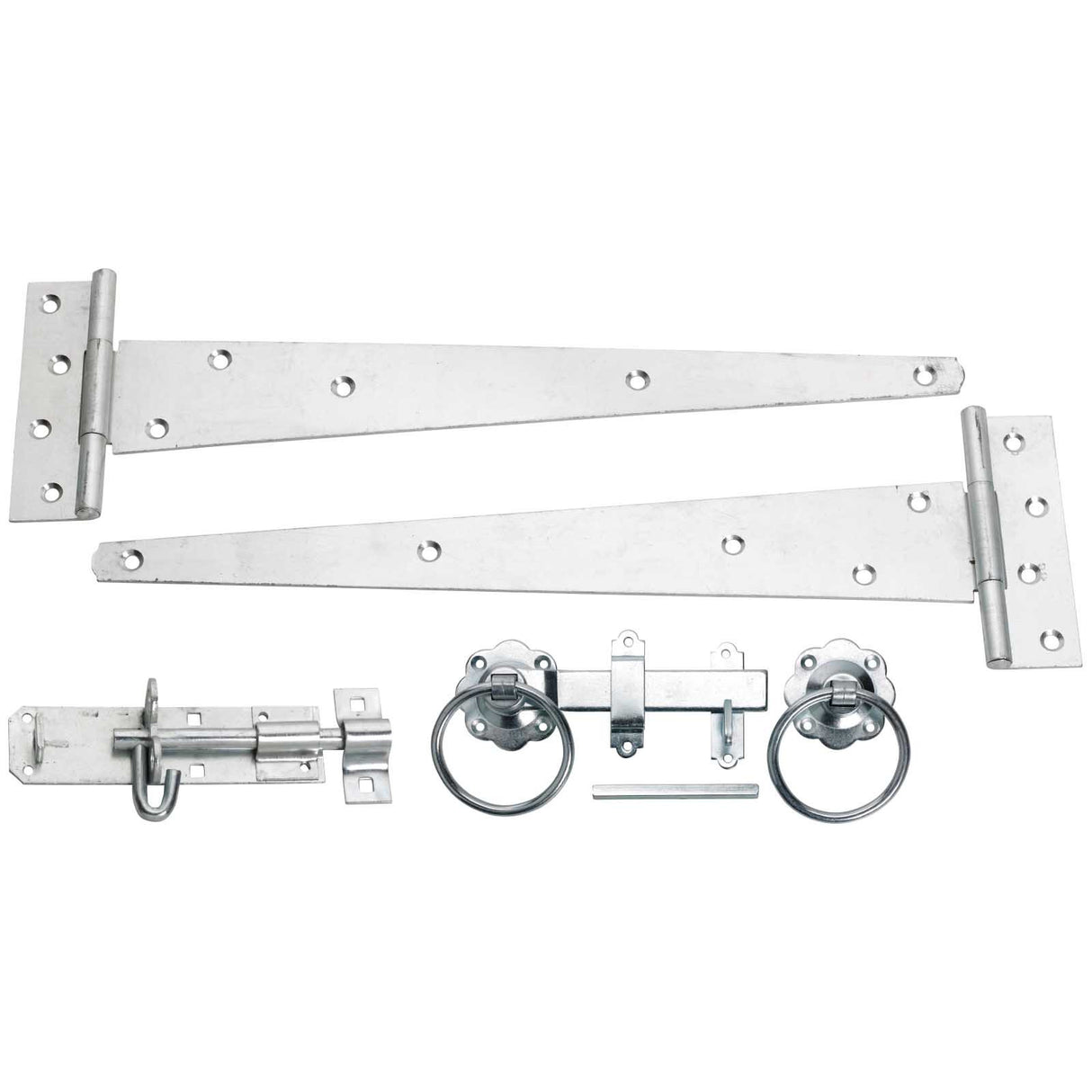 GATEPACK 12' MEDIUM TEE HINGES INC 150MM RING LATCH & 150MM BRENTON BOLT