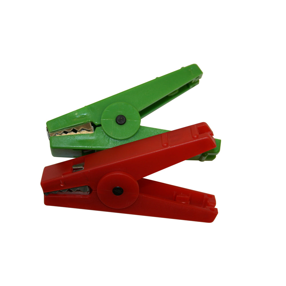 AGRIFENCE SPARE CROCODILE CLIPS RD/GRN PK 2