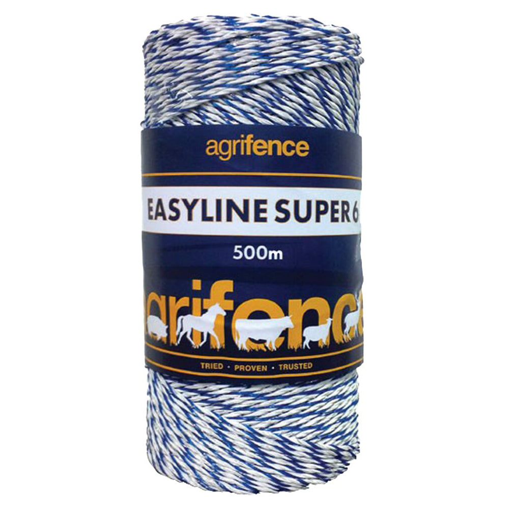 AGRIFENCE EASYLINE SUPER 6 WHITE POLYWIRE X 500M