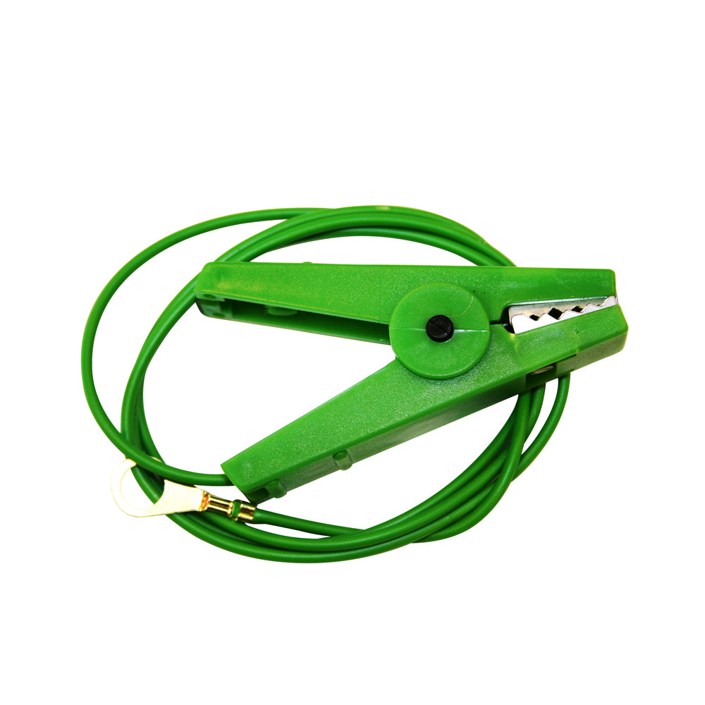 AGRIFENCE EARTH LEAD ON GREEN CROC CLIP