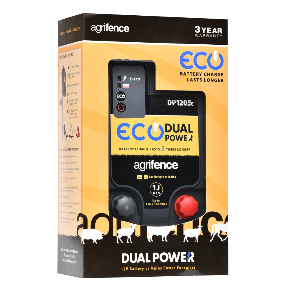 AGRIFENCE DP1220E DUAL POWER ECO ENERGISER