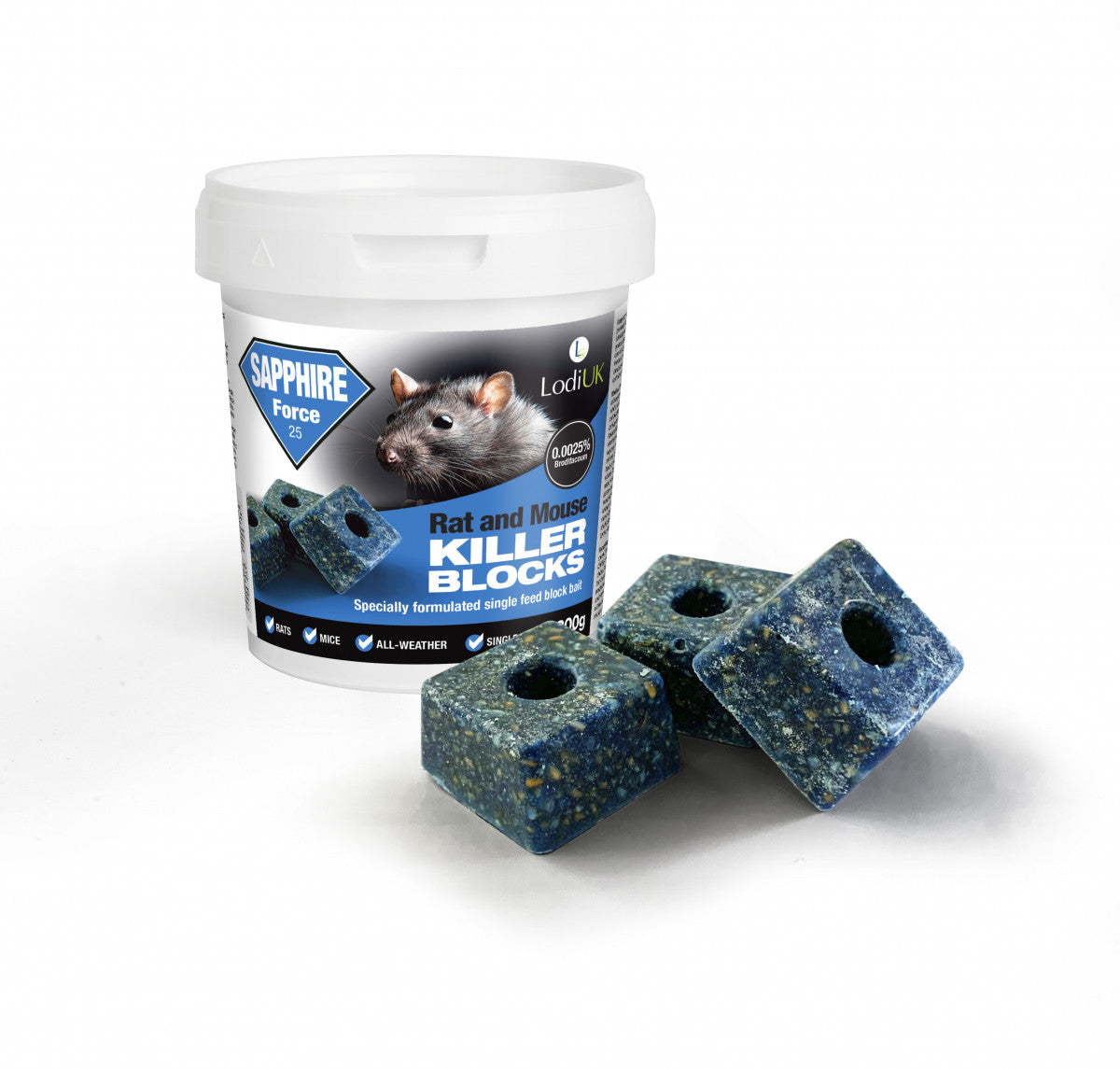 RAT & MICE SAPPHIRE KILLER BLOCKS POT