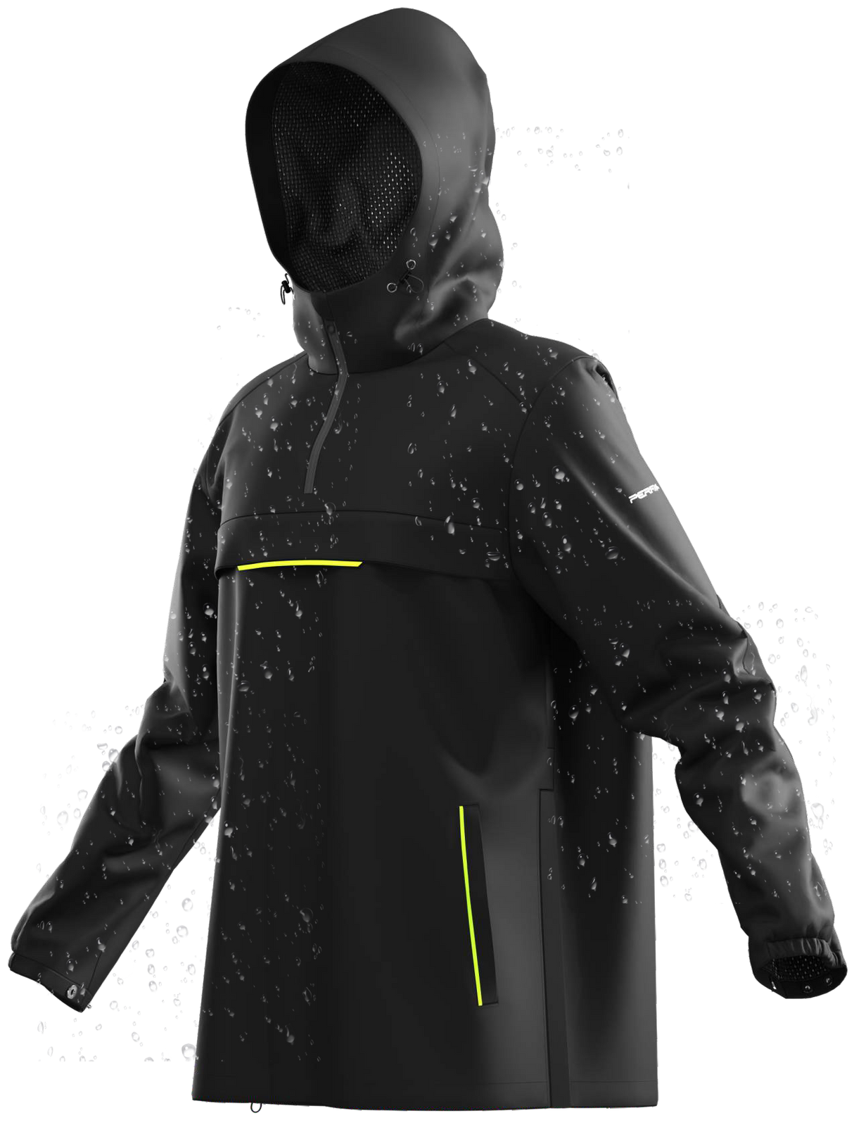 NAUTILUS BLACK PREMIUM WATERPROOF BREATHABLE OVER HEAD JACKET