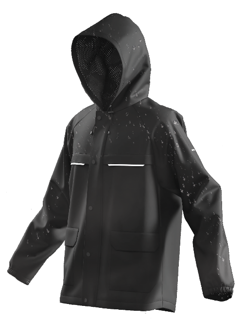 NEPTUNE BLACK PREMIUM WATERPROOF BREATHABLE JACKET