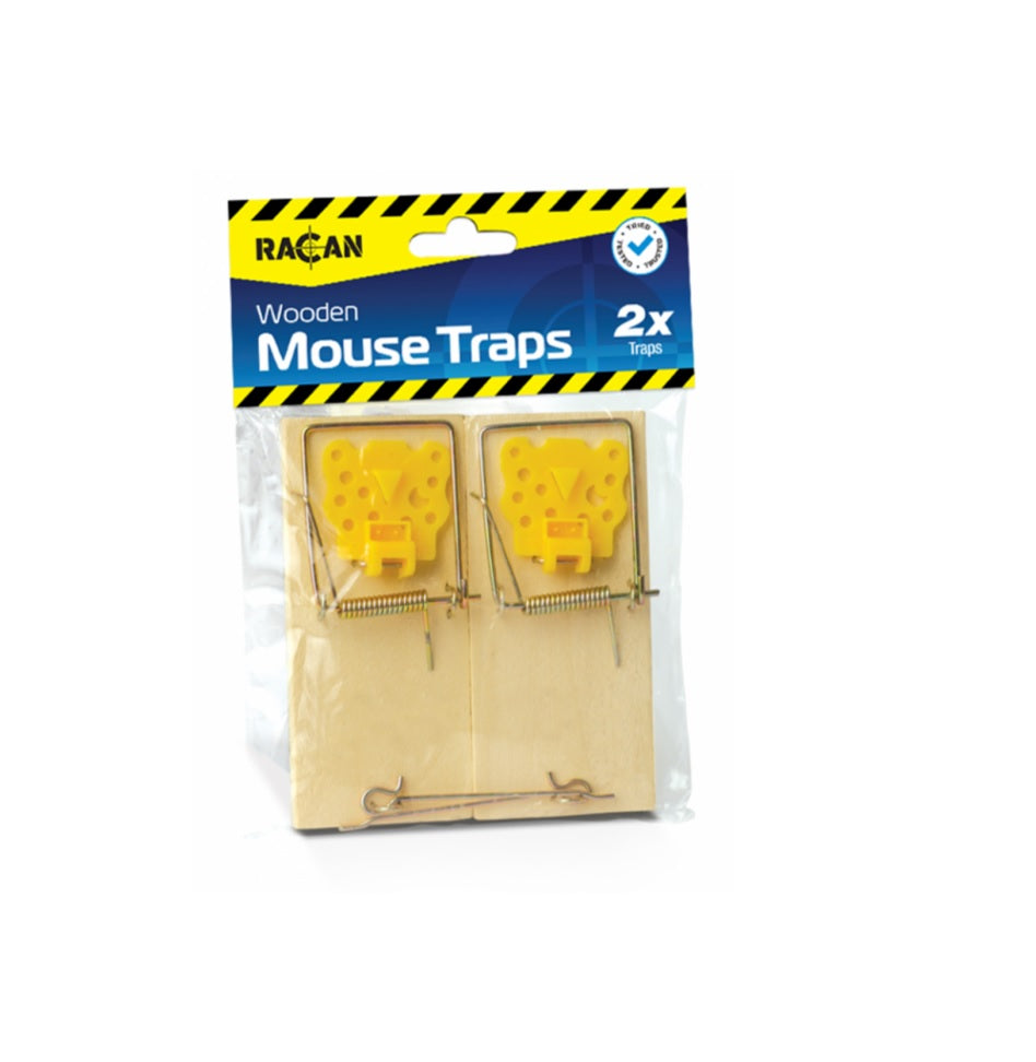 RACAN WOODEN MOUSE TRAP 2 QTY