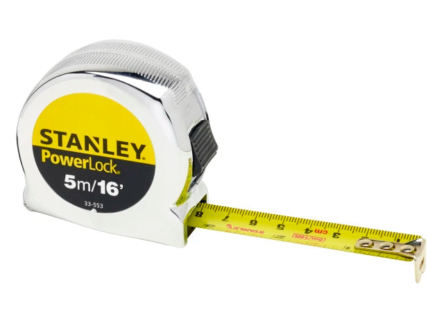 STANLEY POWER LOCK TAPE MEASURE 5M