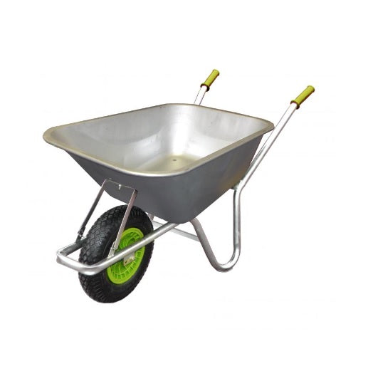 WHEELBARROW - WORKHORSE METAL TRAY (PNEUMATIC TYRE)