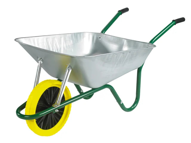 WHEELBARROW - WORKHORSE METAL TRAY (PUNCTURE PROOF TYRE)