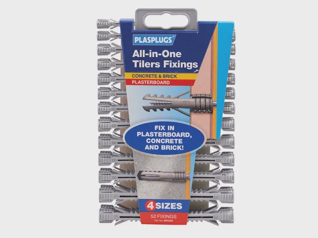 PLASPLUG ALL IN ONE PLASTERBOARD FIXINGS 52 QTY