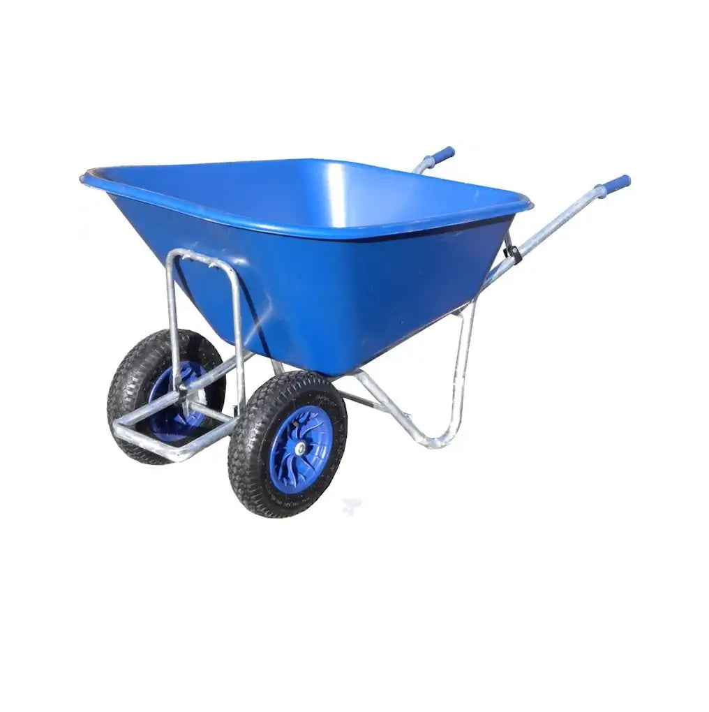 WHEELBARROW PLASTIC - BIG BLUE (TWIN WHEEL)