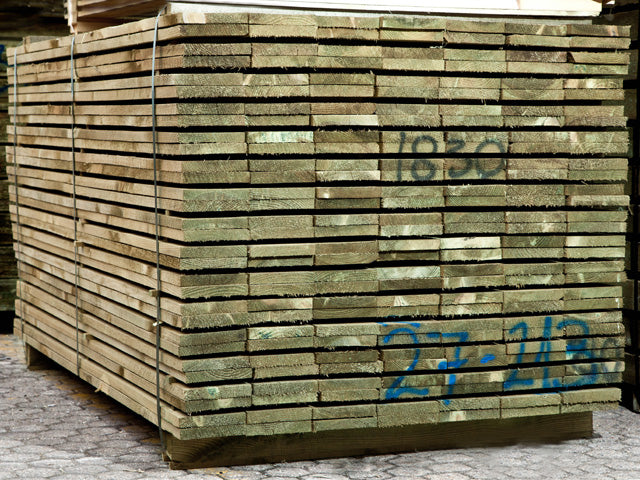 PLANED RAILS - 75MM x 25MM GREEN TREATED