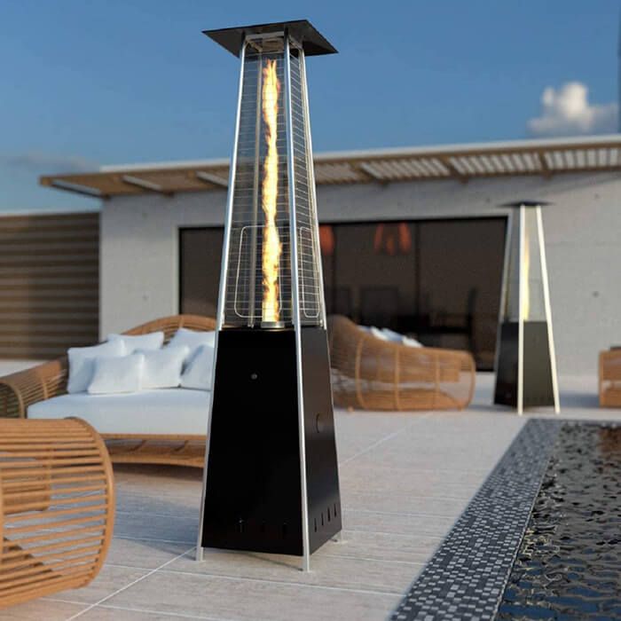 PATIO HEATER - BLACK FLAME TOWER