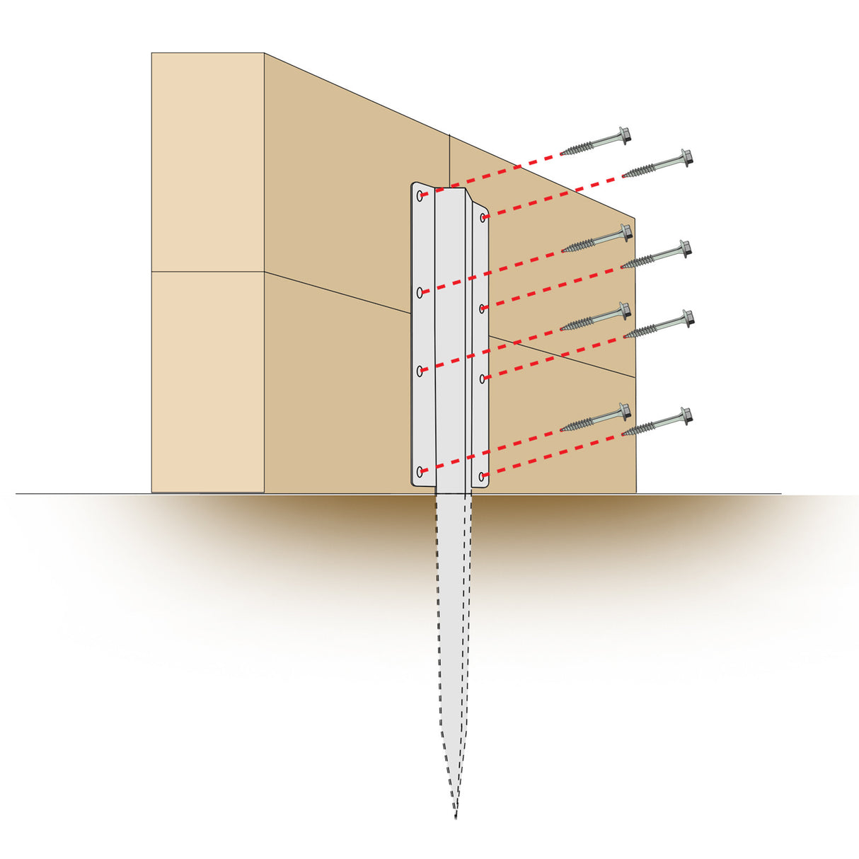 PERRY DOUBLE SLEEPER STRAIGHT SECURE SUPPORT SPIKE