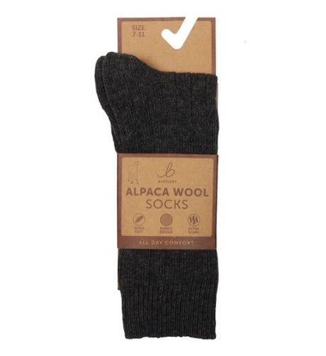 MENS ALPACA WOOL THERMAL SOCKS 7-11