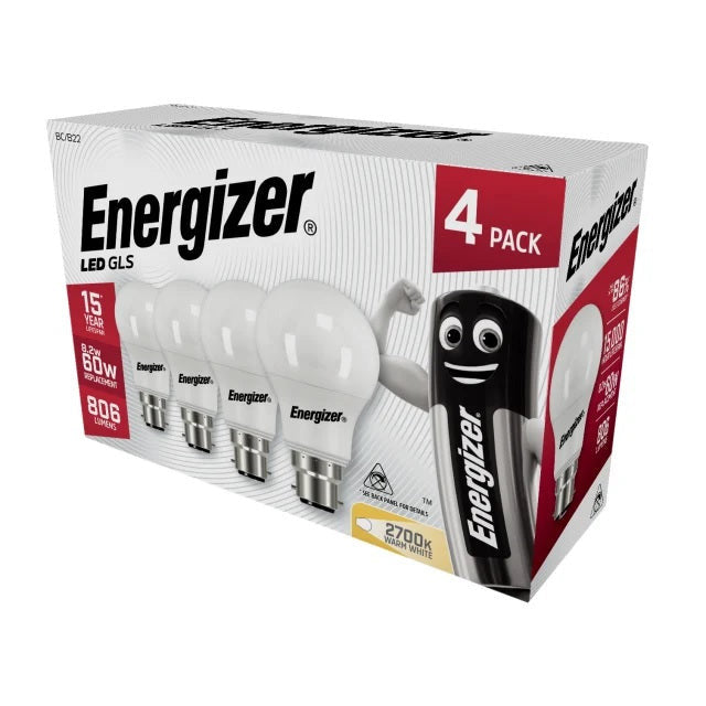 BULB - ENERGIZER LAMP B22 4 QTY