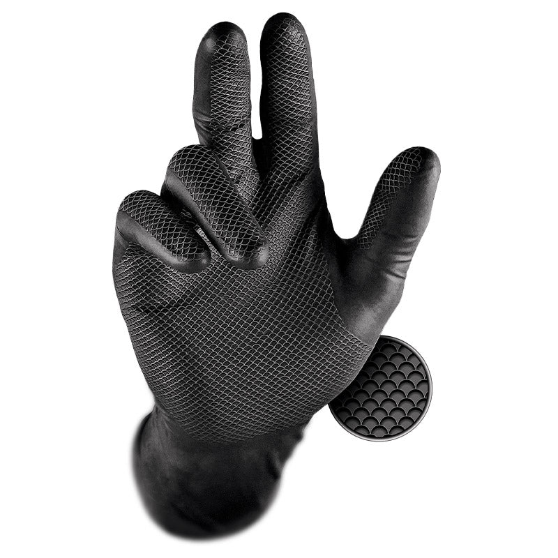 GLOVES - NITRILE GRIPPAZ NON SLIP X 50 QTY