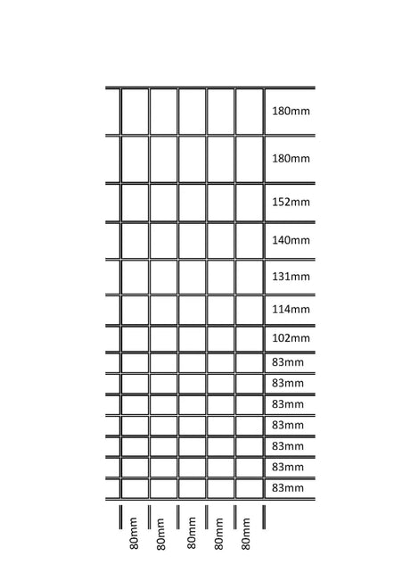 TORNADO STOCKFENCE HT15/158/8 50MTR HIGH TENSILE GALV 1500MM HIGH