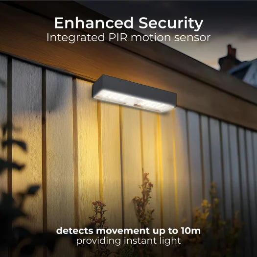 LUCEO DECORATIVE SOLAR BRICK LIGHT WITH PIR MOTION SENSOR