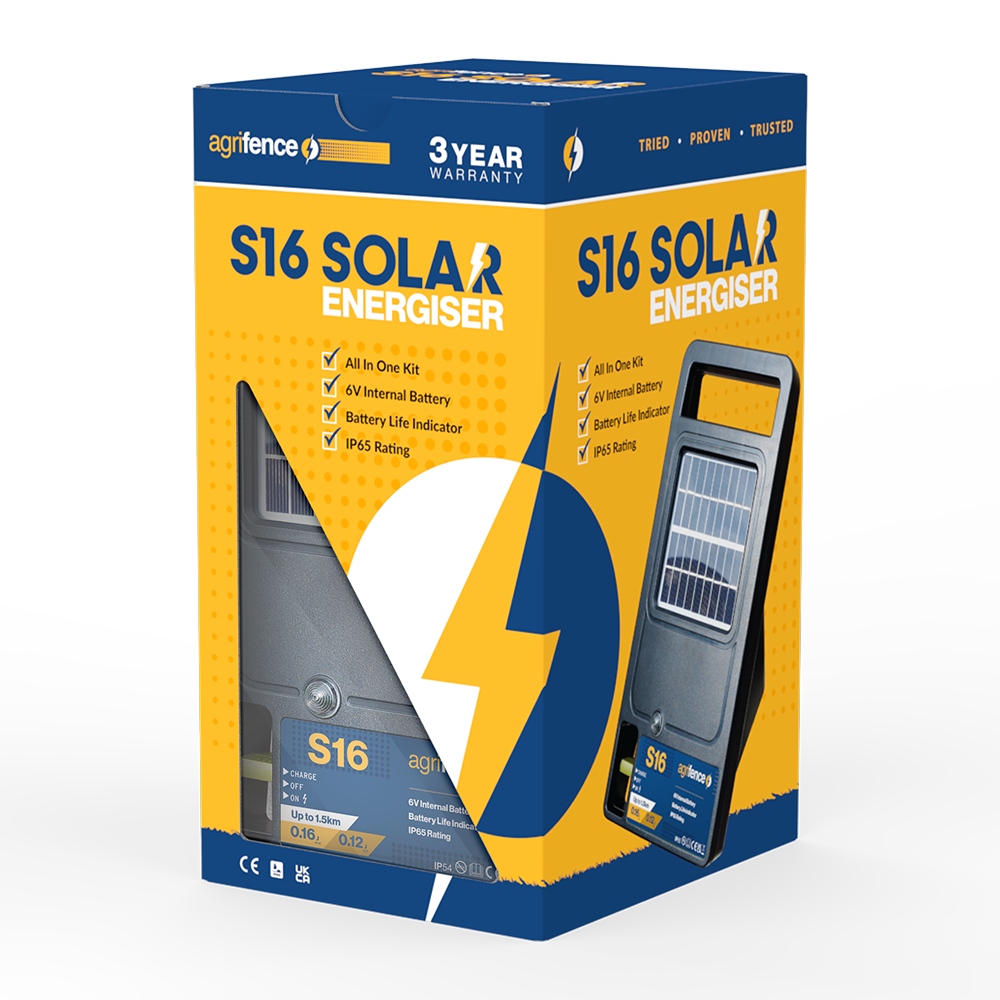 AGRIFENCE S16 SOLAR POWERED ENERGISER