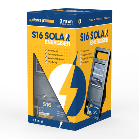 AGRIFENCE S16 SOLAR POWERED ENERGISER