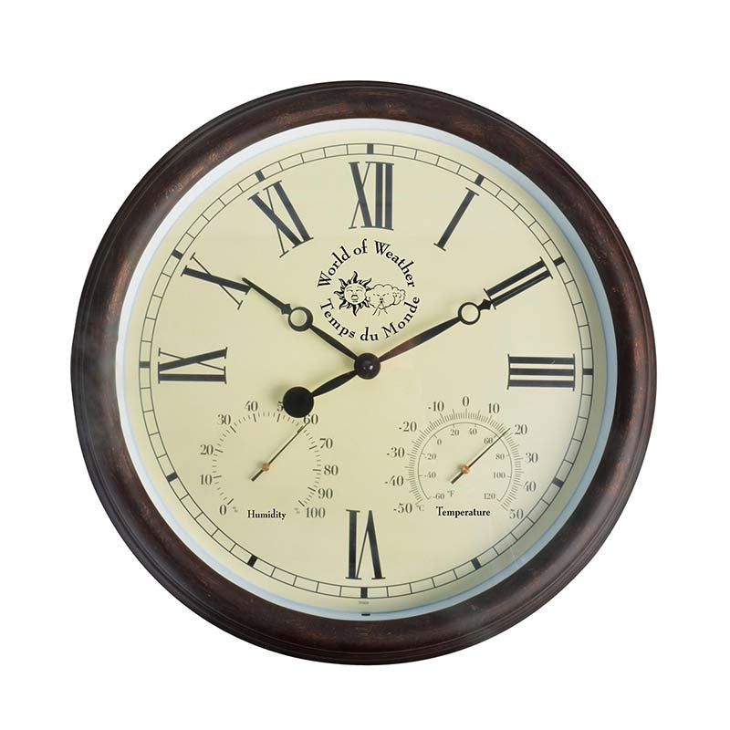 WALL CLOCK & WEATHER STATION (ROMAN)