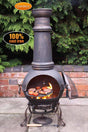 XL TOLEDO CAST IRON CHIMENEA BRONZE